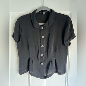 VINTAGE Button down Crop Top
